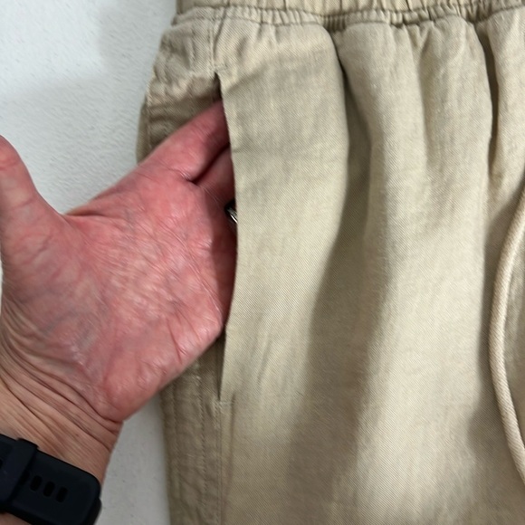 Quince Sz S European Linen Wide Leg Pants Driftwood NWT - Picture 9 of 10